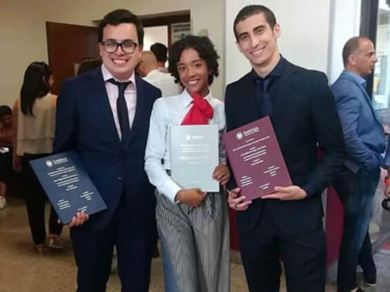 Mejor estudiante universitario graduado en una facultad internacional año 2019, Mateo Rodríguez